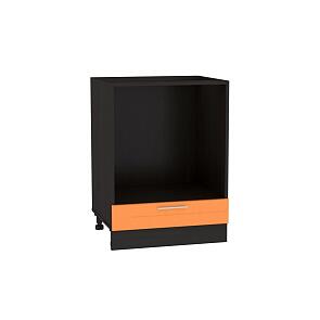 Шкаф нижний под духовку Техно НД 600 Оранжевый металлик-Венге