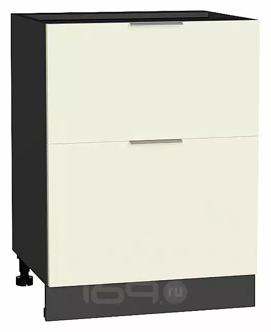 Шкаф нижний с 2-мя ящиками Терра Ваниль софт Graphite 816*600*478