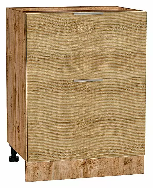 Шкаф нижний с 2-мя ящиками Терра W Ель Карпатская Дуб Вотан 816*600*478