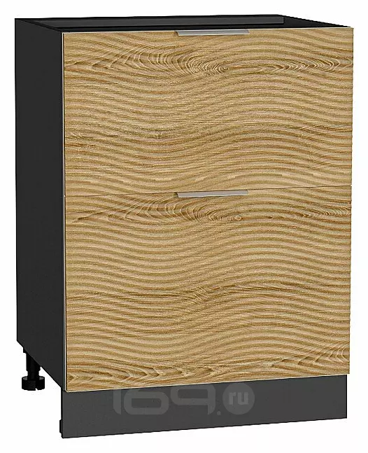 Шкаф нижний с 2-мя ящиками Терра W Ель Карпатская Graphite 816*600*478
