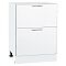 Шкаф нижний с 2-мя ящиками Валерия-М Белый металлик Белый 816*600*478
