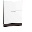 Шкаф нижний с 2-мя ящиками Валерия-М Н 602 Белый глянец-Венге