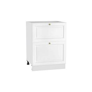 Шкаф нижний с 2-мя ящиками Версаль Н 602 Белый Софт-Белый