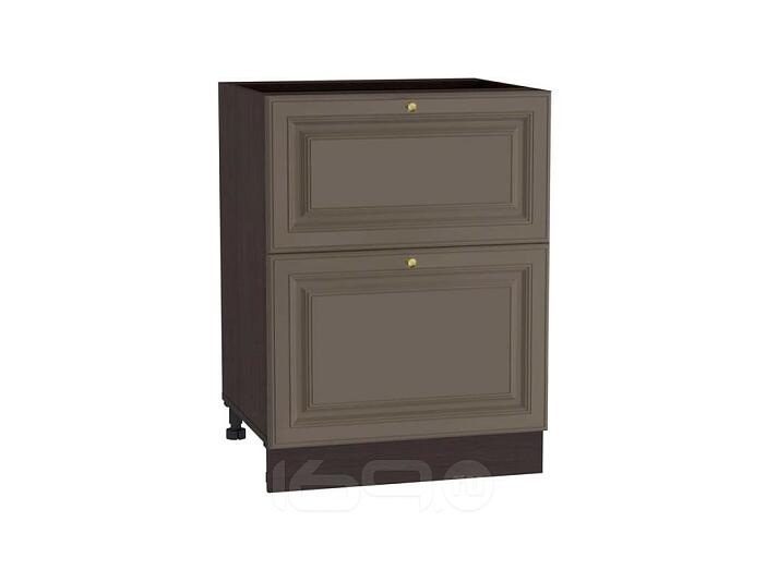 Шкаф нижний с 2-мя ящиками Версаль Н 602 Смоки Софт-Венге 