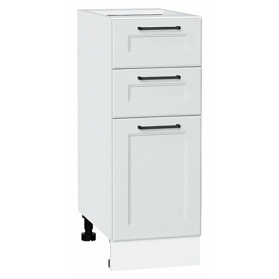 Шкаф нижний с 3-мя ящиками Барселона Белый Белый 816*300*484