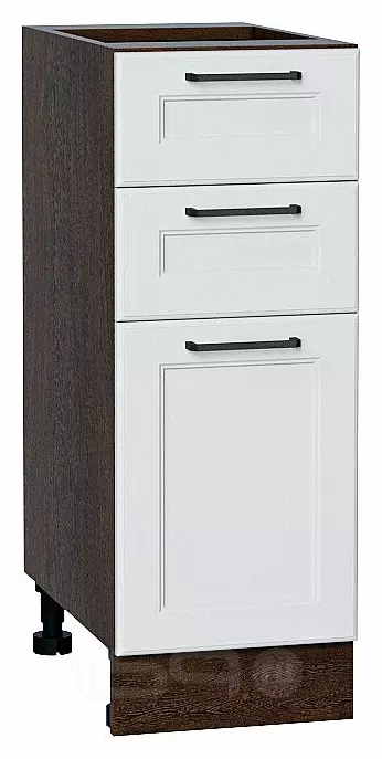 Шкаф нижний с 3-мя ящиками Барселона Белый Graphite 816*300*484