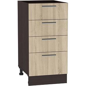 Шкаф нижний с 4-мя ящиками Брауни ШН 404 ЛДСП Дуб сонома