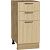 Шкаф нижний с 3-мя ящиками Эйр Real Oak/Дуб Вотан 816*400*480