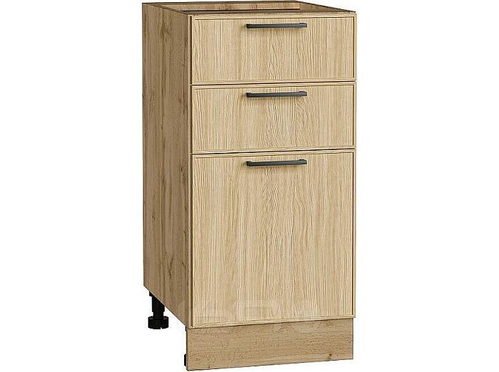 Шкаф нижний с 3-мя ящиками Эйр Real Oak/Дуб Вотан 816*400*480