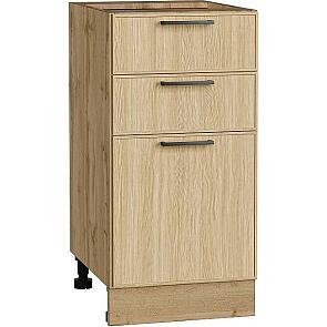Шкаф нижний с 3-мя ящиками Эйр Real Oak/Дуб Вотан 816*400*480