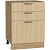 Шкаф нижний с 3-мя ящиками Эйр Real Oak/Дуб Вотан 816*600*480