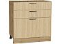 Шкаф нижний с 3-мя ящиками Эйр Real Oak/Дуб Вотан 816*800*480