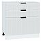 Шкаф нижний с 3-мя ящиками Евро Лайн Белый / Белый 816*800*478 Шкаф нижний с 3-мя ящиками Евро Лайн Белый / Белый 816*800*478