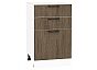 Шкаф нижний с 3-мя ящиками Флэт Brown Casella Oak 2S/Белый 816*500*478