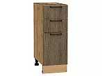 Шкаф нижний с 3-мя ящиками Флэт Brown Casella Oak 2S/Дуб Вотан 816*300*478