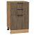 Шкаф нижний с 3-мя ящиками Флэт Brown Casella Oak 2S/Дуб Вотан 816*500*478
