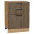 Шкаф нижний с 3-мя ящиками Флэт Brown Casella Oak 2S/Дуб Вотан 816*600*478