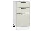 Шкаф нижний с 3-мя ящиками Флэт Cashmere In 2S/Белый 816*400*478