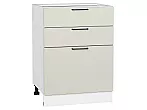 Шкаф нижний с 3-мя ящиками Флэт Cashmere In 2S/Белый 816*600*478
