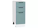 Шкаф нижний с 3-мя ящиками Флэт Grey-green In 2S/Белый 816*300*478