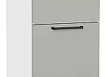 Шкаф нижний с 3-мя ящиками Флэт Light Grey In 2S/Белый 816*300*478