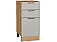 Шкаф нижний с 3-мя ящиками Флэт Light Grey In 2S/Дуб Вотан 816*400*478