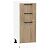 Шкаф нижний с 3-мя ящиками Флэт Natural Casella Oak 2S/Белый 816*300*478