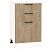 Шкаф нижний с 3-мя ящиками Флэт Natural Casella Oak 2S/Белый 816*500*478