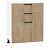 Шкаф нижний с 3-мя ящиками Флэт Natural Casella Oak 2S/Белый 816*600*478