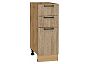 Шкаф нижний с 3-мя ящиками Флэт Natural Casella Oak 2S/Дуб Вотан 816*300*478