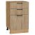 Шкаф нижний с 3-мя ящиками Флэт Natural Casella Oak 2S/Дуб Вотан 816*500*478