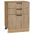 Шкаф нижний с 3-мя ящиками Флэт Natural Casella Oak 2S/Дуб Вотан 816*600*478
