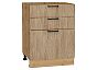 Шкаф нижний с 3-мя ящиками Флэт Natural Casella Oak 2S/Дуб Вотан 816*600*478