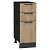 Шкаф нижний с 3-мя ящиками Флэт Natural Casella Oak 2S/Graphite 816*300*478