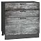 Шкаф нижний с 3-мя ящиками Флэт Temple Stone 2S/Graphite 816*800*478 Шкаф нижний с 3-мя ящиками Флэт Temple Stone 2S/Graphite 816*800*478