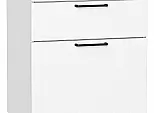 Шкаф нижний с 3-мя ящиками Флэт White In 2S/Белый 816*500*478