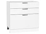 Шкаф нижний с 3-мя ящиками Флэт White In 2S/Белый 816*800*478
