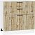 Шкаф нижний с 3-мя ящиками Флэт Wotan Oak 2S/Белый 816*800*478