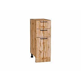 Шкаф нижний с 3-мя ящиками Флэт Wotan Oak 2S Дуб Вотан 816*300*478