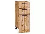 Шкаф нижний с 3-мя ящиками Флэт Wotan Oak 2S/Дуб Вотан 816*300*478