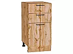 Шкаф нижний с 3-мя ящиками Флэт Wotan Oak 2S/Дуб Вотан 816*400*478