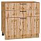 Шкаф нижний с 3-мя ящиками Флэт Wotan Oak 2S/Дуб Вотан 816*800*478 Шкаф нижний с 3-мя ящиками Флэт Wotan Oak 2S/Дуб Вотан 816*800*478