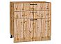Шкаф нижний с 3-мя ящиками Флэт Wotan Oak 2S/Дуб Вотан 816*800*478