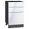 Шкаф нижний с 3-мя ящиками Фьюжн Angel Graphite 816*500*480 Шкаф нижний с 3-мя ящиками Фьюжн Angel Graphite 816*500*480