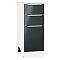 Шкаф нижний с 3-мя ящиками Фьюжн Anthracite Белый 816*300*480 Шкаф нижний с 3-мя ящиками Фьюжн Anthracite Белый 816*300*480