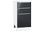 Шкаф нижний с 3-мя ящиками Фьюжн Anthracite Белый 816*400*480