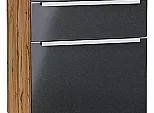 Шкаф нижний с 3-мя ящиками Фьюжн Anthracite Дуб Вотан 816*500*480