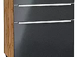 Шкаф нижний с 3-мя ящиками Фьюжн Anthracite Дуб Вотан 816*600*480
