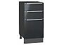 Шкаф нижний с 3-мя ящиками Фьюжн Anthracite Graphite 816*400*480