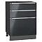 Шкаф нижний с 3-мя ящиками Фьюжн Anthracite Graphite 816*600*480 Шкаф нижний с 3-мя ящиками Фьюжн Anthracite Graphite 816*600*480